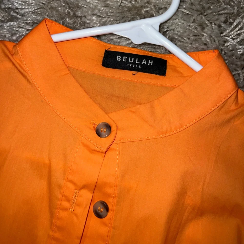 Beulah orange tie dress. Worn once. Size xs - Picture 2 of 2